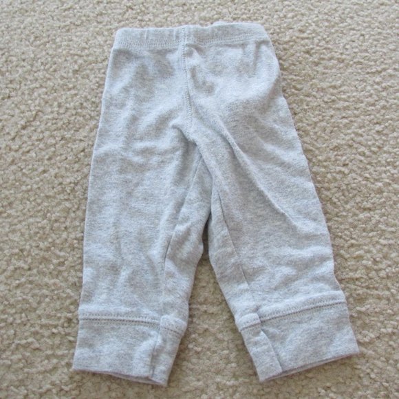 Carters 3‎ Pc Bear Shirt Bodysuit Pants Outfit Boys Size 6M Blue Yellow Striped - Picture 7 of 9